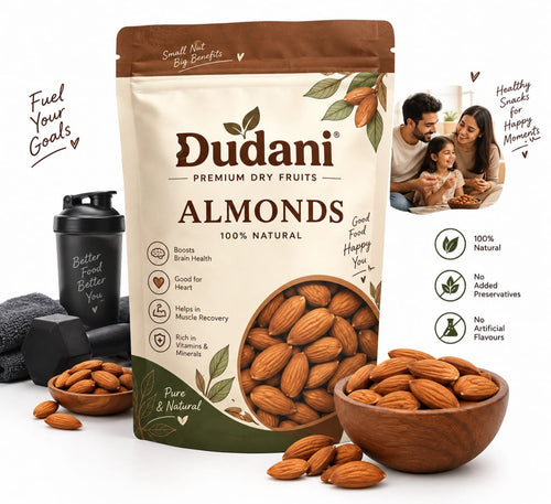 Dudani Premium Almonds - California Badam (200g)