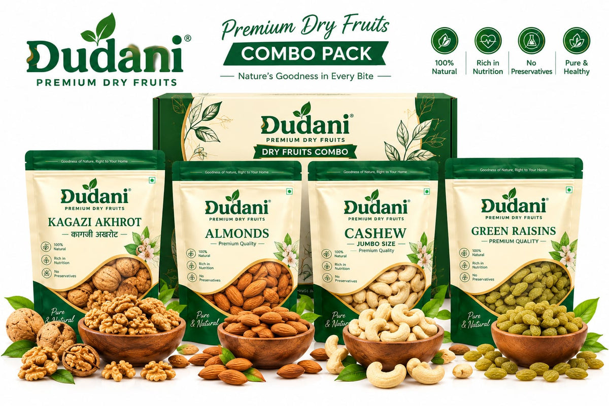Dudani Daily Health Dry Fruits Combo - 1.1 kg (4 Pack)