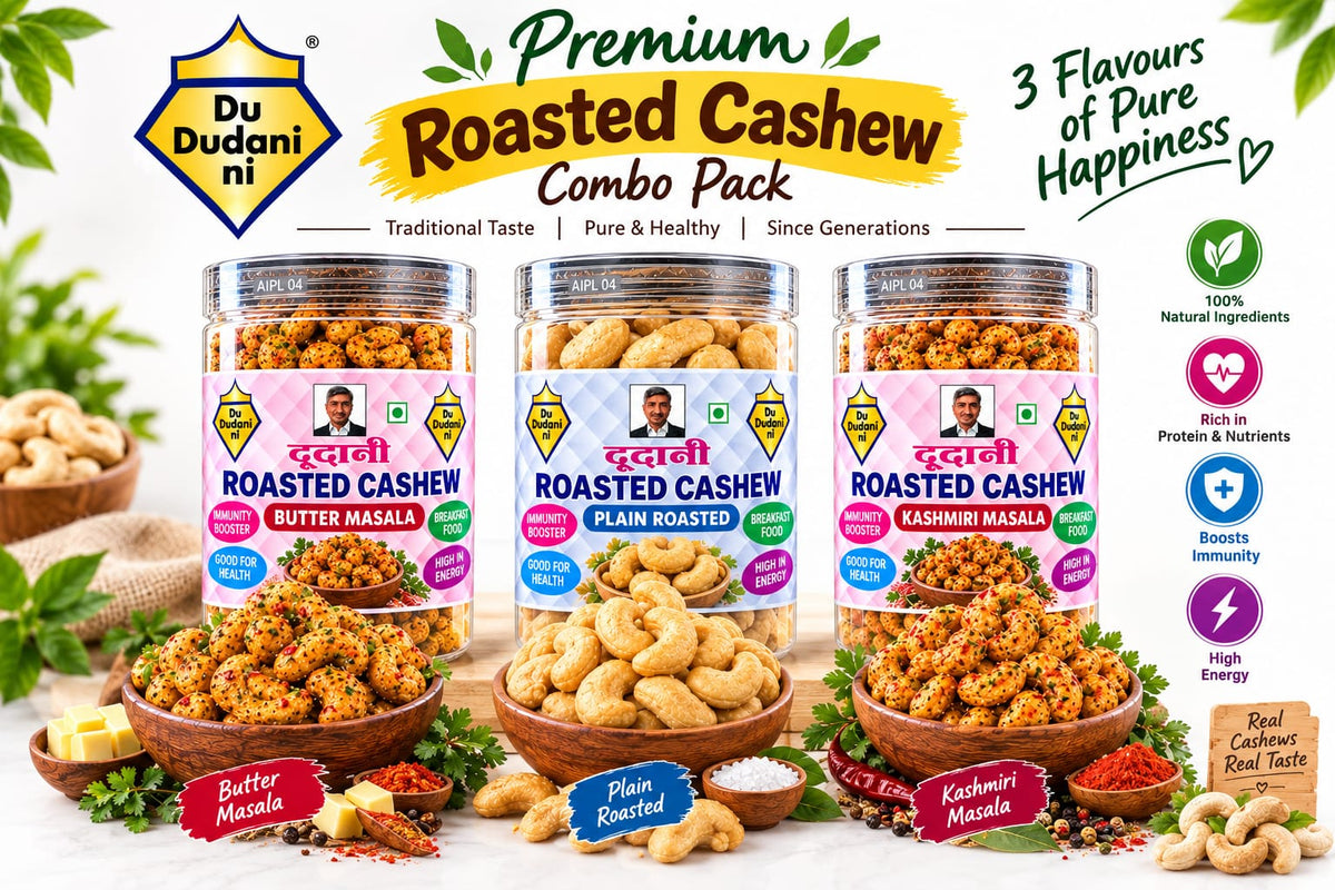 Dudani Roasted Cashew Party Combo - 750g (3 Pack)