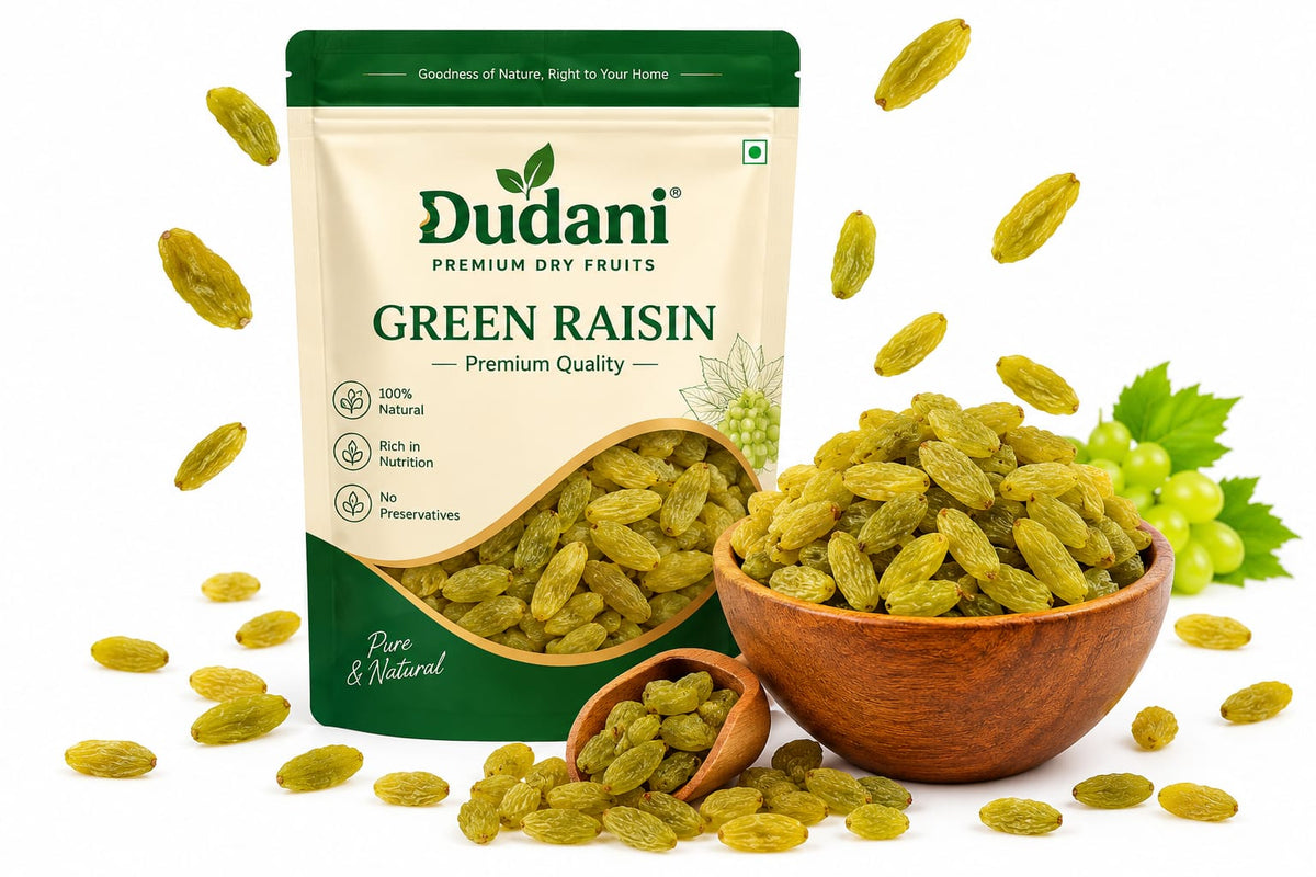 Dudani Premium Kishmish - Long Green Raisins (200g)